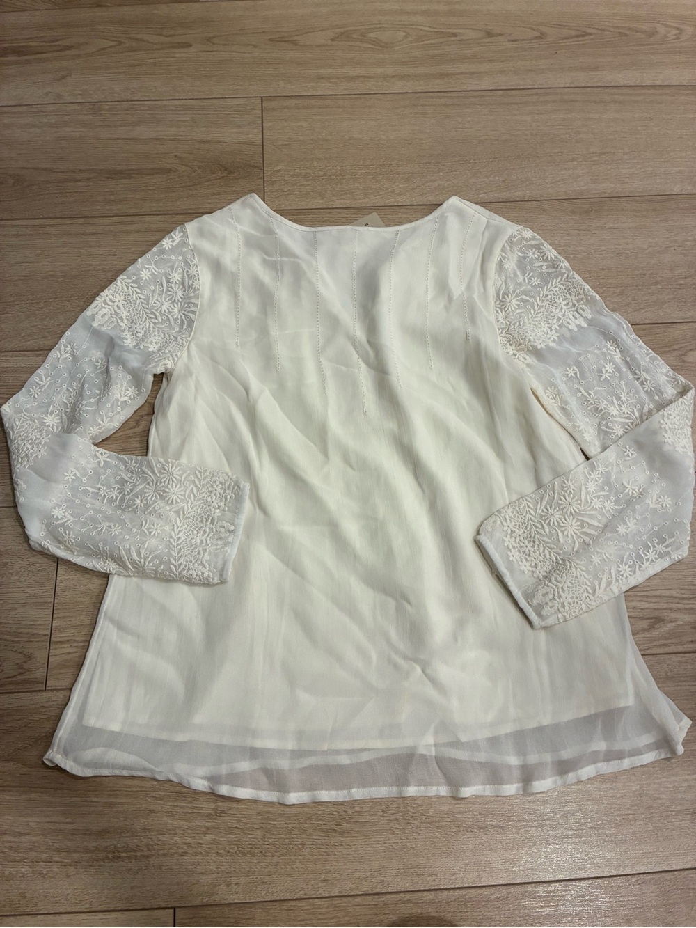 NWT Sundance Women’s Poetic License Top Embroidered Lace Tassel Size S - Picture 7 of 7